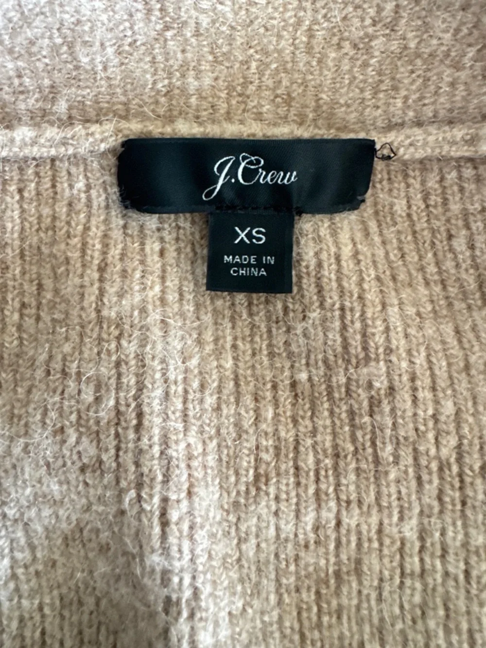 J. Crew Women’s Brown Button-Front Wool Alpaca Blend Knit Cardigan Size XS